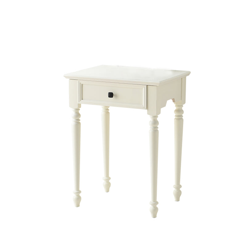 Contemporary Makeup Dressing Table With Drawers White 17.71" W x 30.70" H
