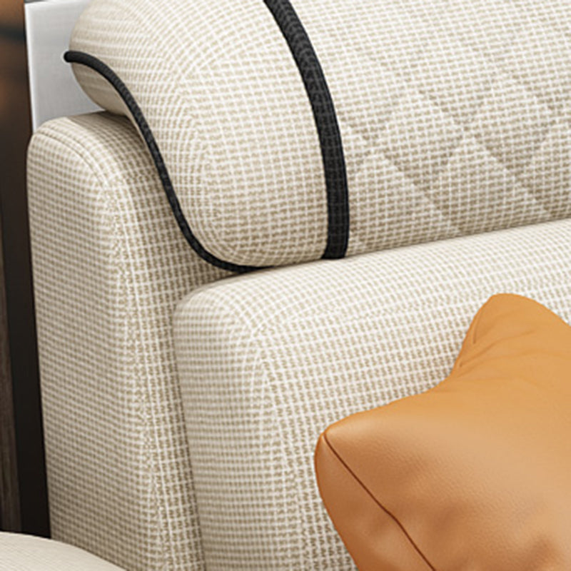 133.07" W x 70.87" D x 35.43" H Pillow Top Arm Sofa with Chaise