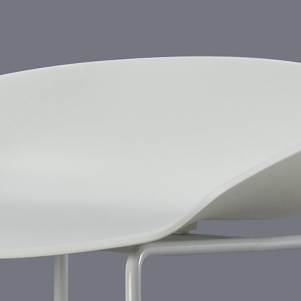 Industrial Low Back Bar Stool Metal Bar Stools in Black for Home Use