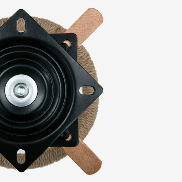 Contemporary Wood Stool Backrest Fabric Counter Stool for Restaurant