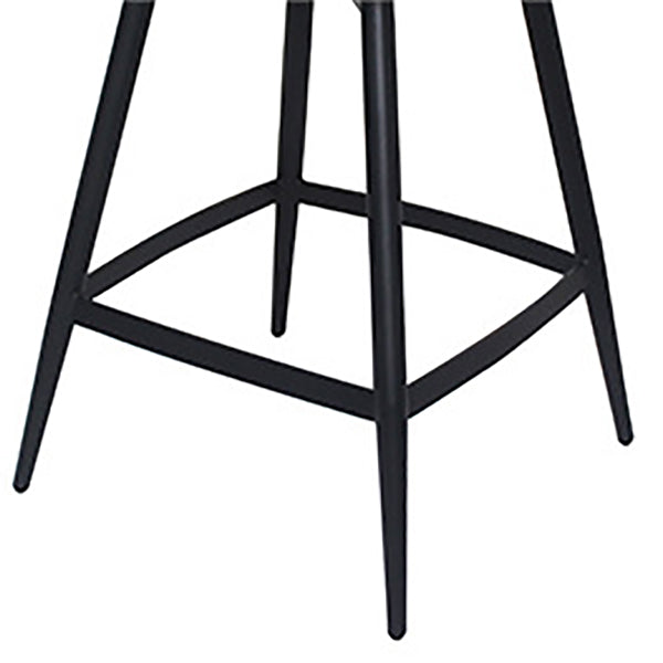 Contemporary Velvet Counter Stools Metal Bar Stool for Home Use