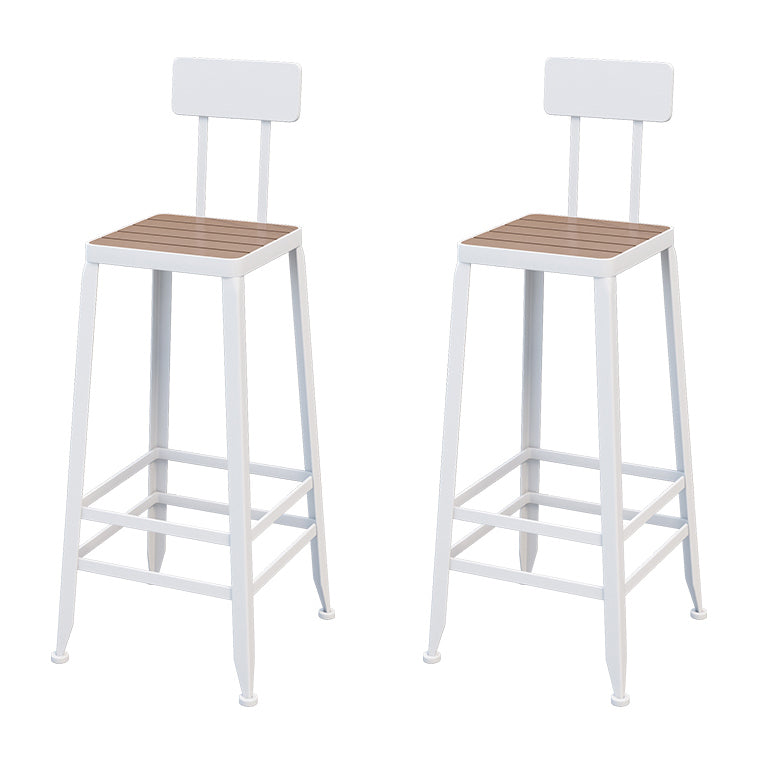 Industrial Bar Set 1/2/5 Pcs Wood Counter Height Table with Metal Barstool