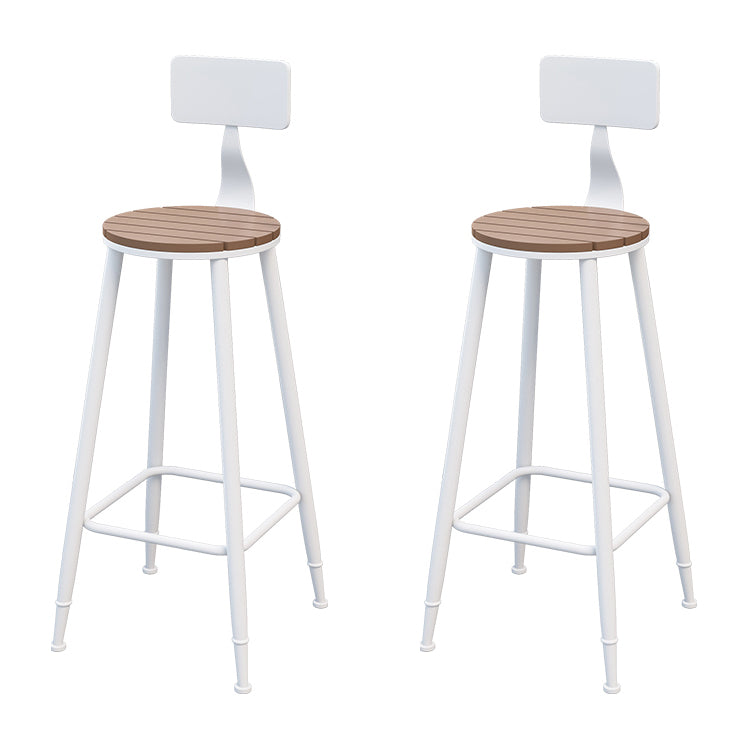 Industrial Bar Set 1/2/5 Pcs Wood Counter Height Table with Metal Barstool