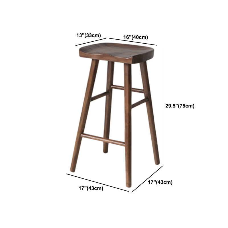 Rectangle Bar Table Set 1/2/4/5 Pcs Solid Wood Counter Height Dining Bar Table and Stools