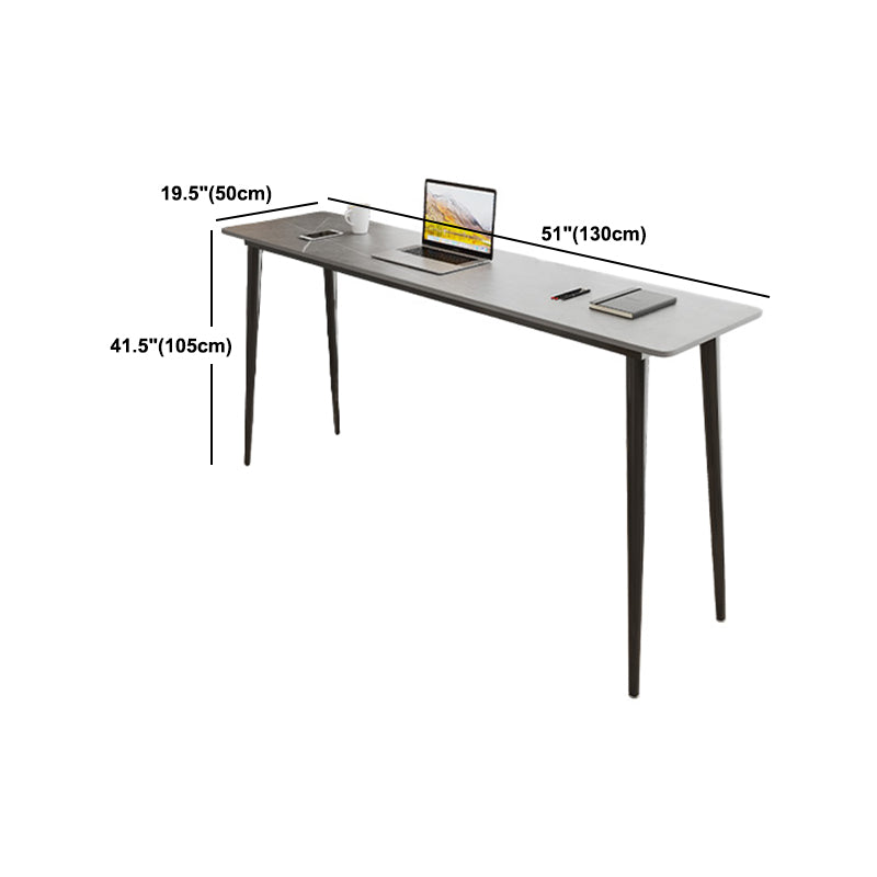 Industrial Rectangle Stone Bar Table Set 1/2/4 Pieces Counter Table for Indoor