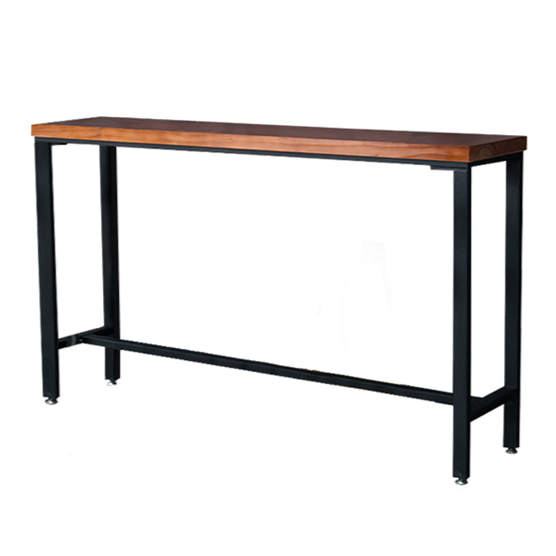 Rectangle Solid Wood Bar Table Set Industrial 1/5/6 Pieces Counter Table with Stools