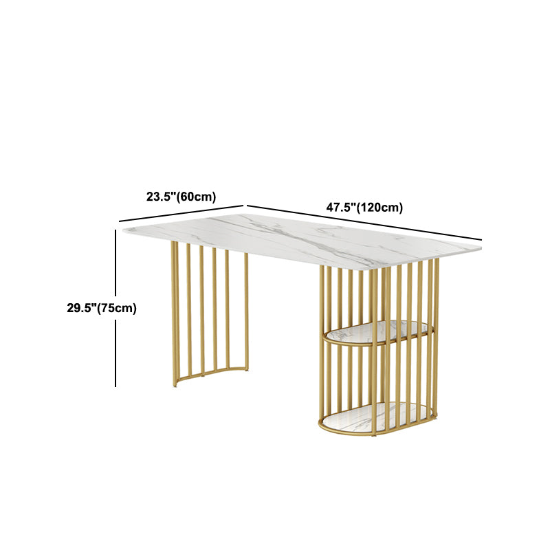 Nordic 1/2/5 Pieces Dining Set White Stone Top Dining Furniture