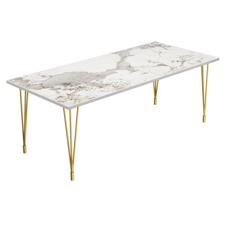 Nordic 1/5/7 Pieces Dining Set Rectangle Stone Dining Table for Kitchen Dining Room