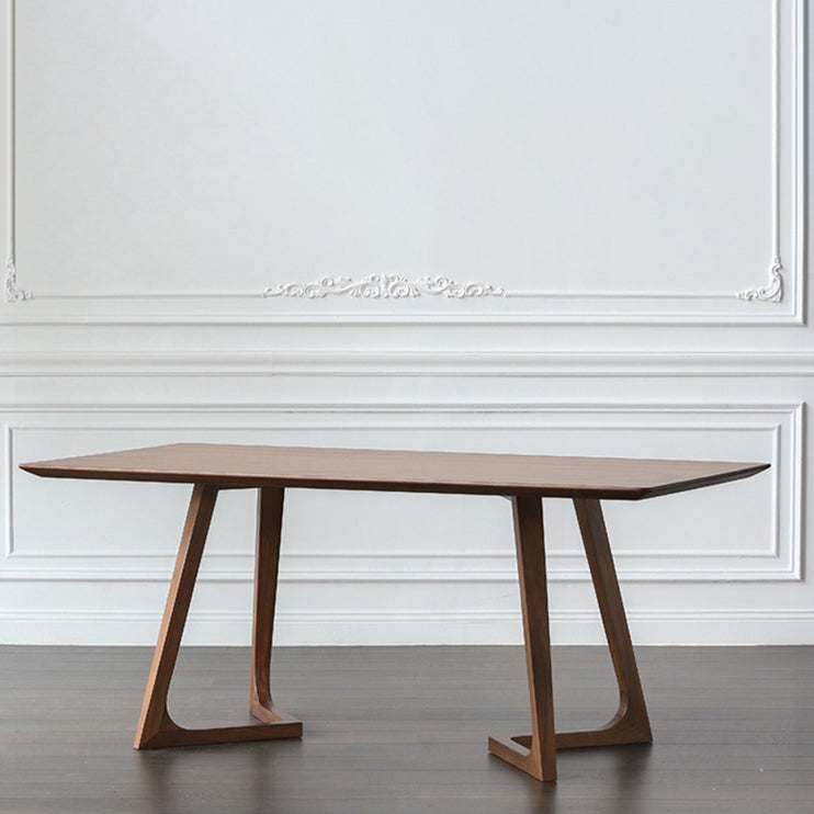 Modern 1/2/4/5 Pieces Dining Set Solid Wood Double Pedestal Dinette Set