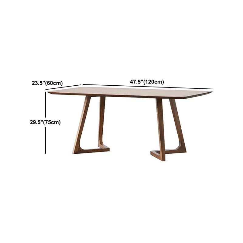 Modern 1/2/4/5 Pieces Dining Set Solid Wood Double Pedestal Dinette Set