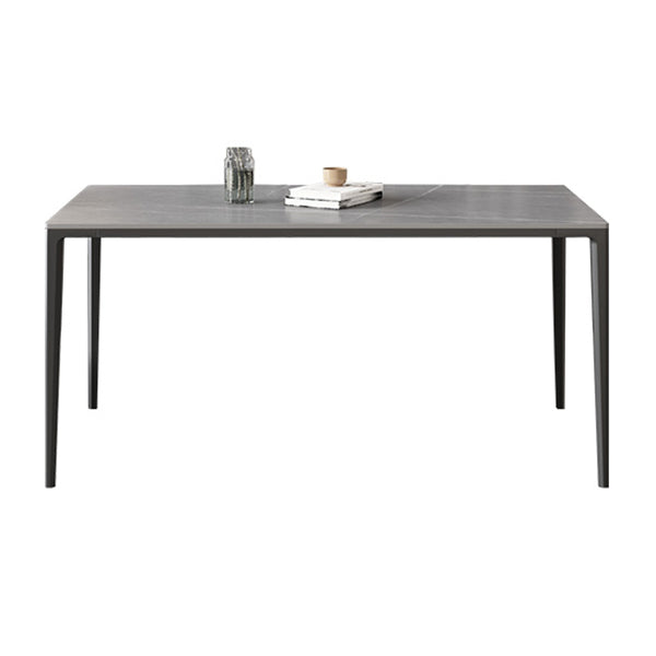 Contemporary Dining Table Set 1/4/5/7 Pcs Rectangle Dining Table with Armless Chairs