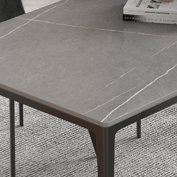 Contemporary Dining Table Set 1/4/5/7 Pcs Rectangle Dining Table with Armless Chairs