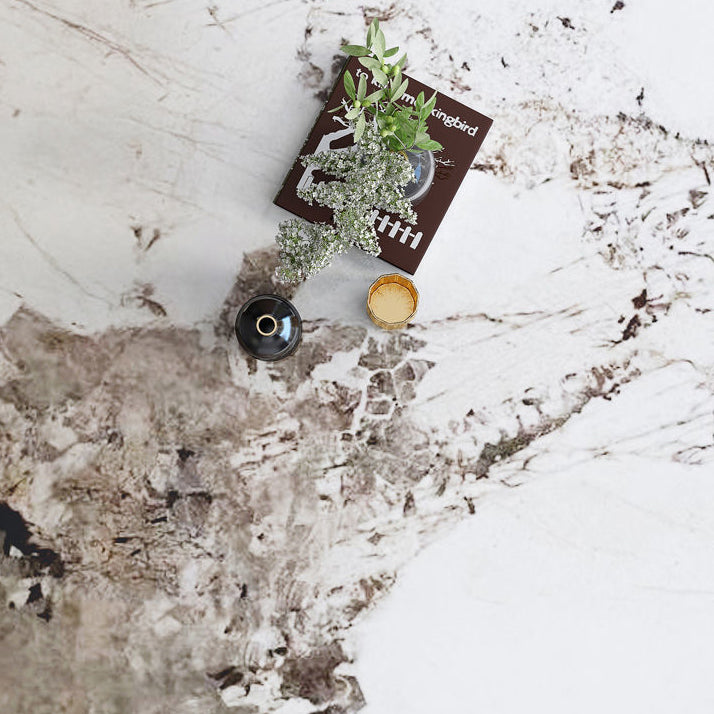 Modern Dining Set Stone 1/4/5/7 Pieces Dining Table with Leather Chairs for Indoor