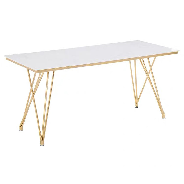 Glam 1/2/5 Pieces Dining Set Stone Top Dining Table with Chairs for Restaurant