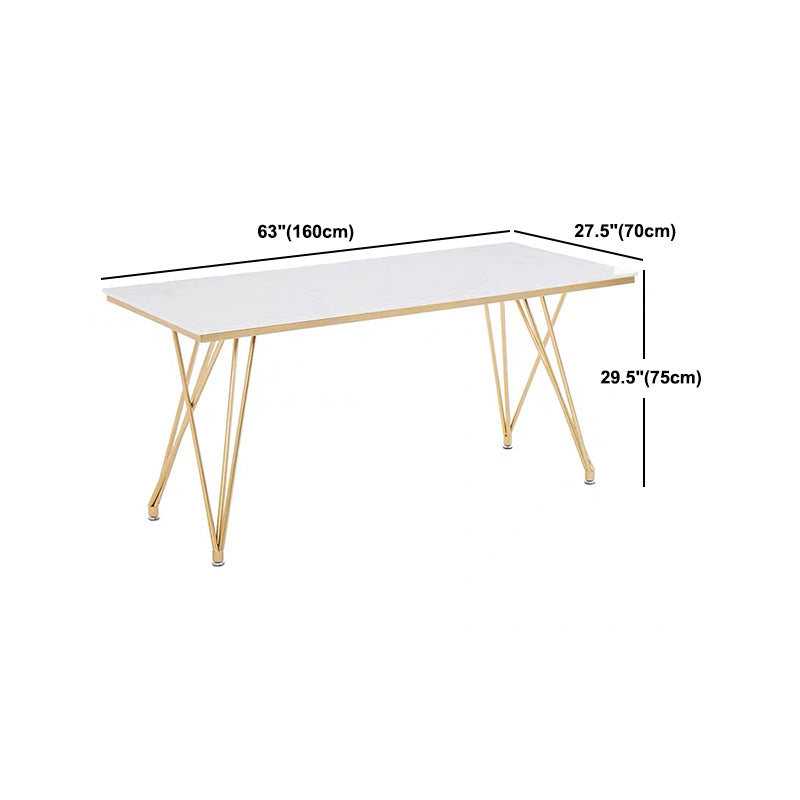 Glam 1/2/5 Pieces Dining Set Stone Top Dining Table with Chairs for Restaurant