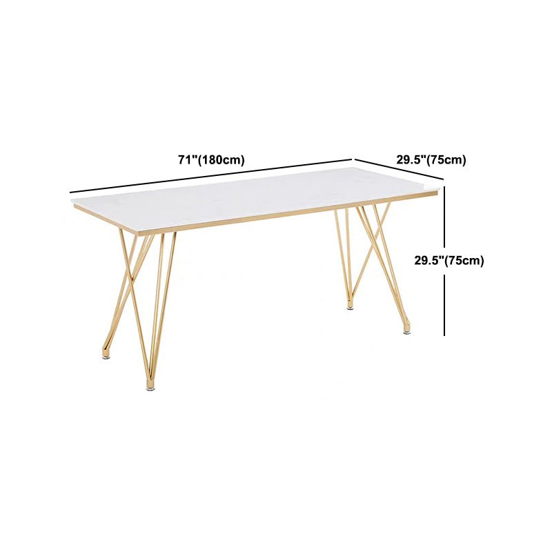 Glam 1/2/5 Pieces Dining Set Stone Top Dining Table with Chairs for Restaurant
