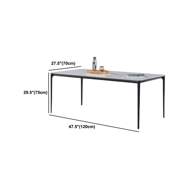 Sintered Stone Dining Table Set 1/4/5 Pcs Modern Dining Wingback Chairs