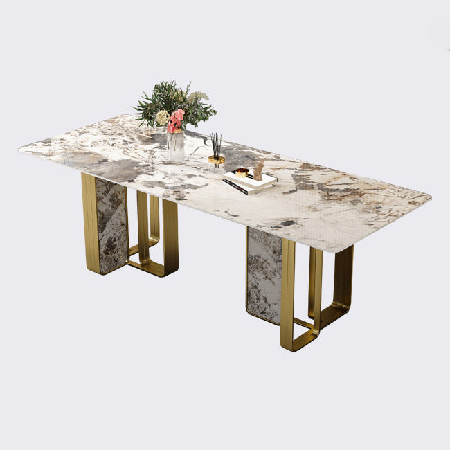 Contemporary Dining Set Stone 1/4/7 Pieces Dining Furniture for Home