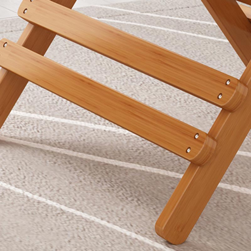 Contemporary Natural Folding Table Bamboo Home Dining Table with Pedestal Base