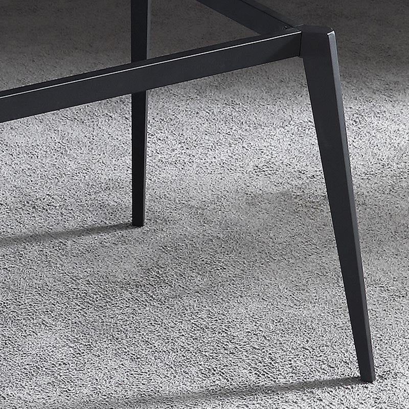 Rectangle Industrial Stone Table Standard Height Kitchen Room Table with 4 Legs