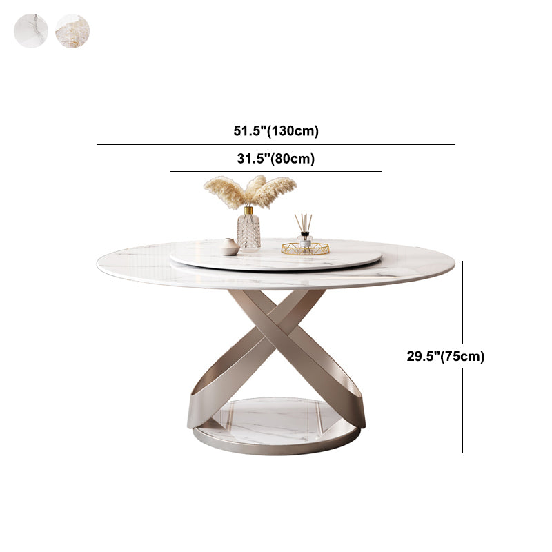 Pedestal Casual Dining Table Round Table for Home Kitchen Desk