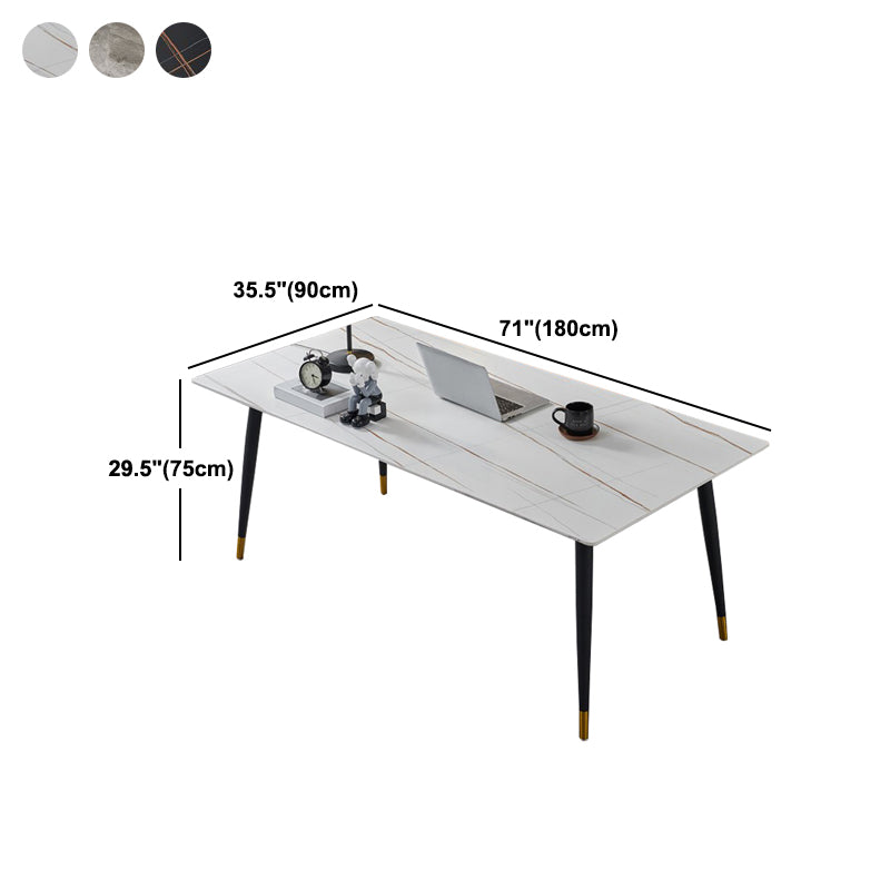 Sintered Stone Home Dining Table Industrial Rectangle Dining Room Table