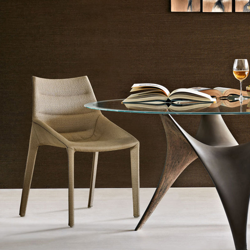 Upholstered Side Dining Chairs Faux Leather Side Chair Set for Home