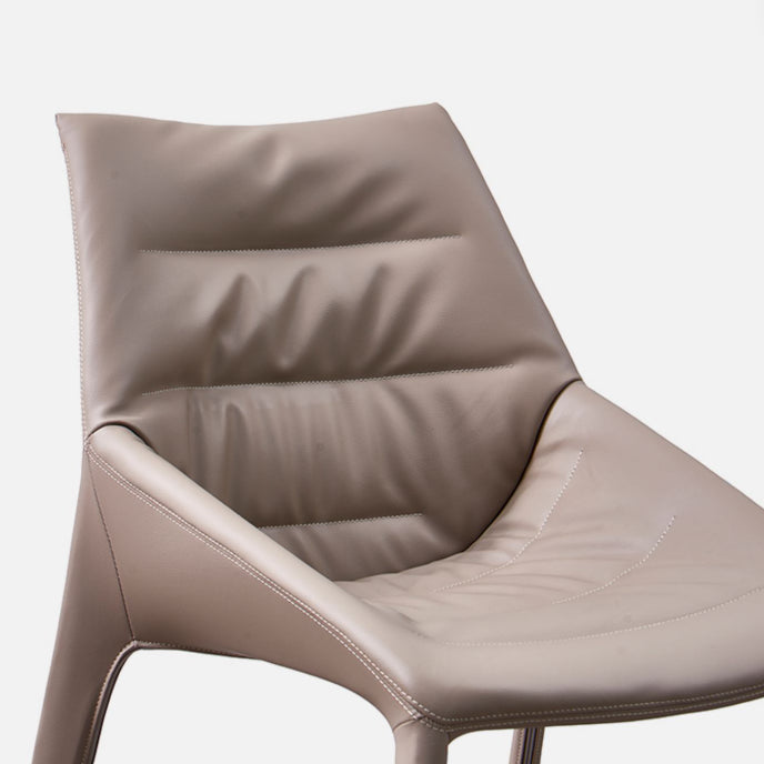 Upholstered Side Dining Chairs Faux Leather Side Chair Set for Home