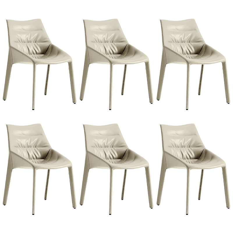Upholstered Side Dining Chairs Faux Leather Side Chair Set for Home