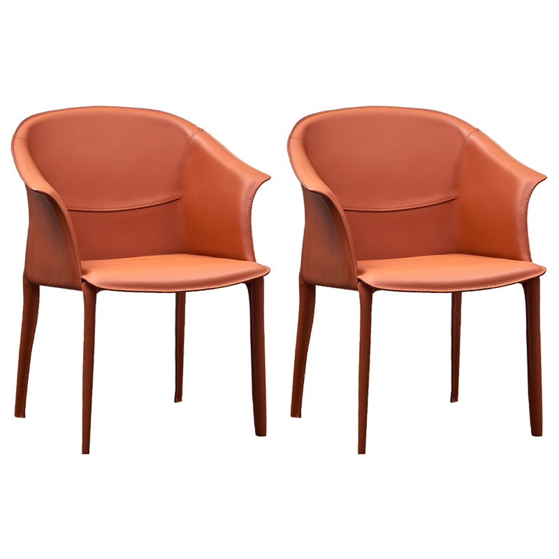 Faux Leather Dining Arm Chair Upholstered Dining Accent Chair