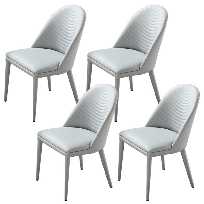 Upholstered Dining Side Chair Faux Leather Dining Accent Chair