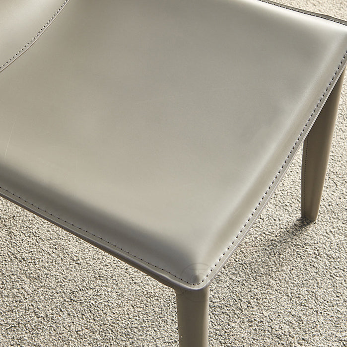 Contemporary Armless Dining Chairs Faux Leather Dining Chair