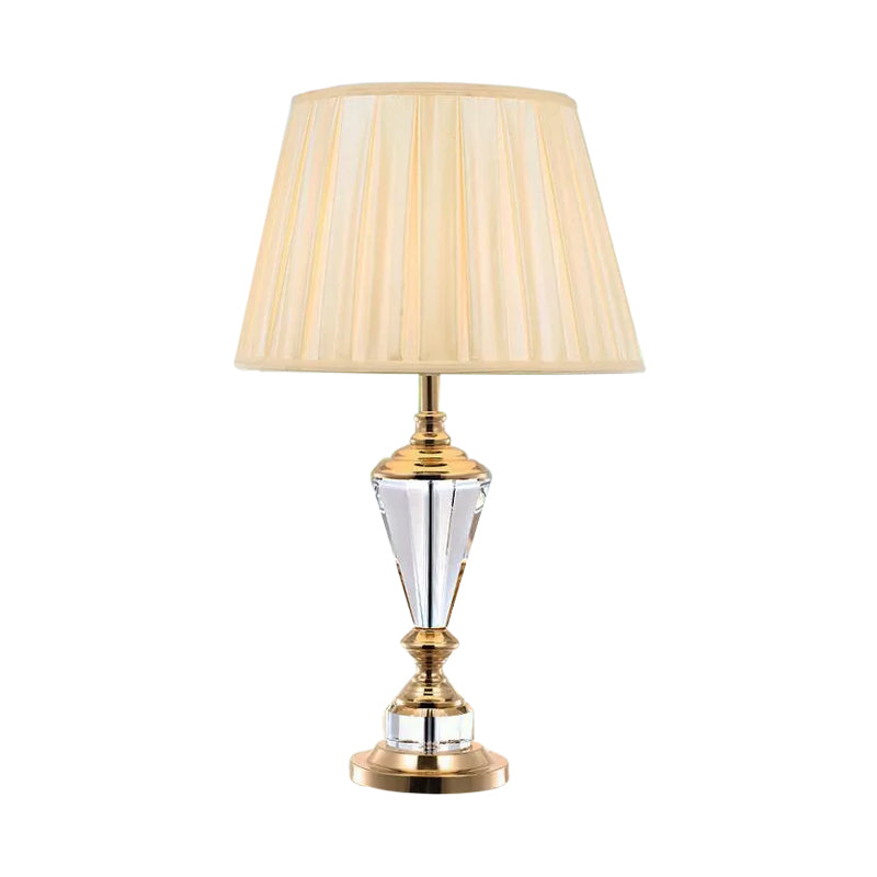 1 lampe d'étude de tissu conique à tête