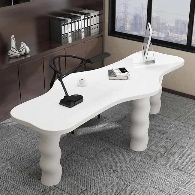 Free Form Meeting Table Home Office Solid Wood Industrial Writing Desk