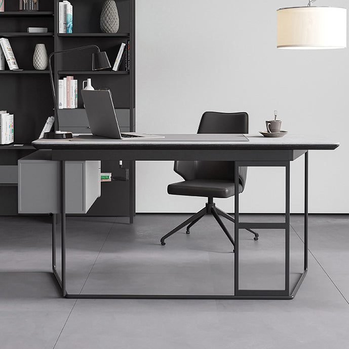 Contemporary Style Office Desk for Home and Office Writing Desk with 2-drawer