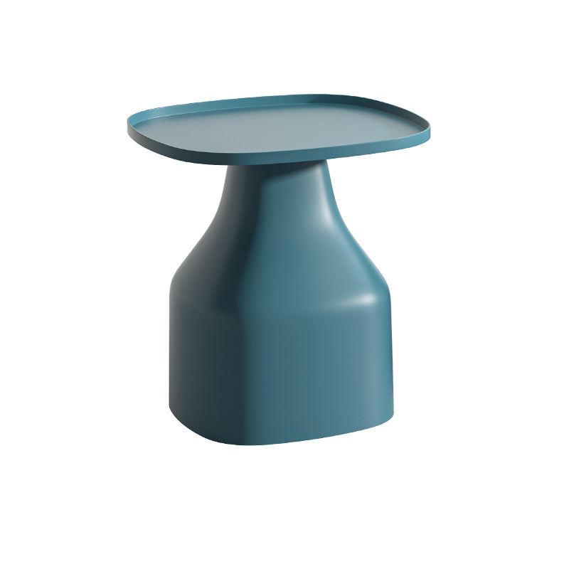 Modern Plastic Night Table Round Non-Storage 18 Inch H Bed Nightstand