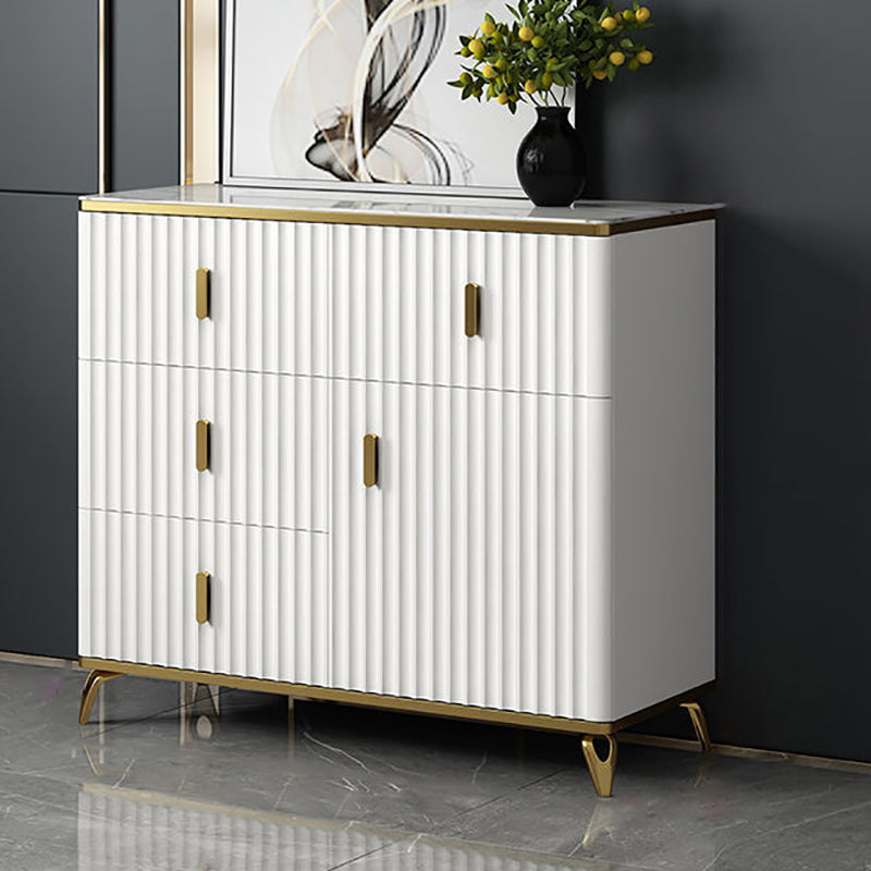 Classic Glam Matte Finish Combo Dresser Horizontal Bedroom Storage Chest