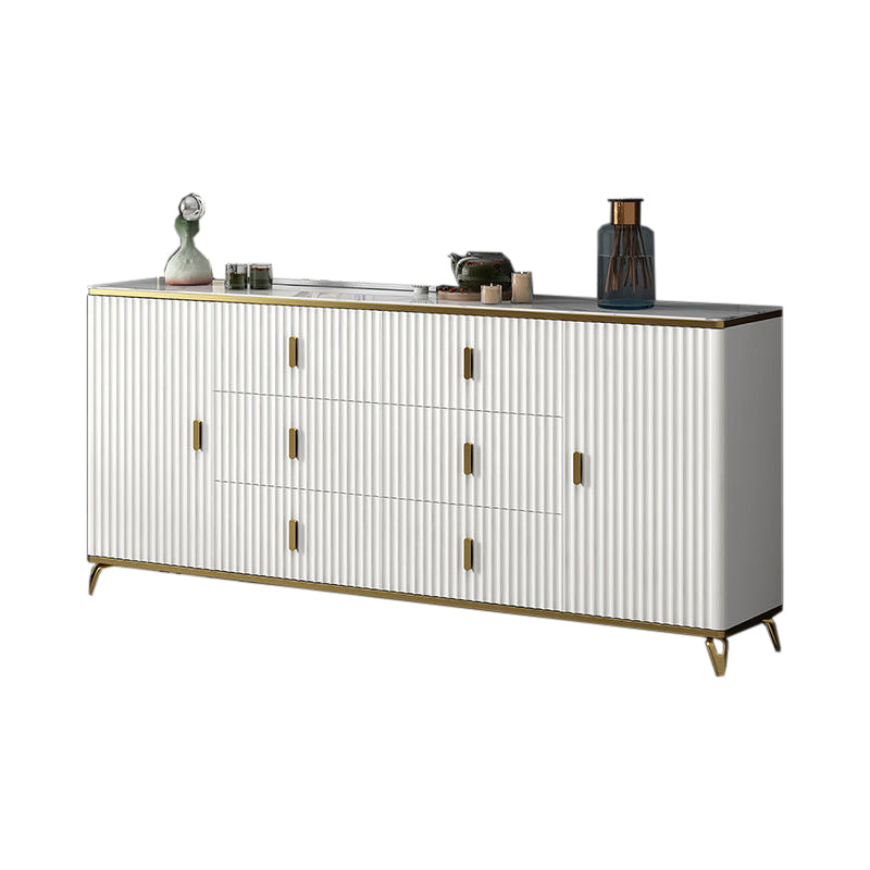 Classic Glam Matte Finish Combo Dresser Horizontal Bedroom Storage Chest