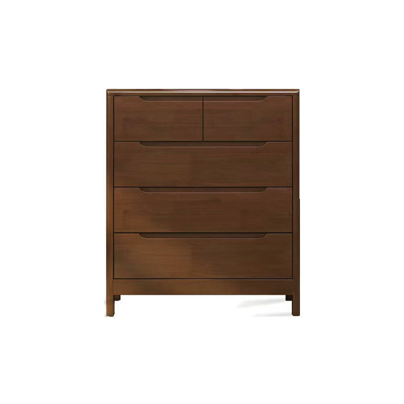 Contemporary Solid Wood Storage Chest Matte Finish Bedroom Dresser