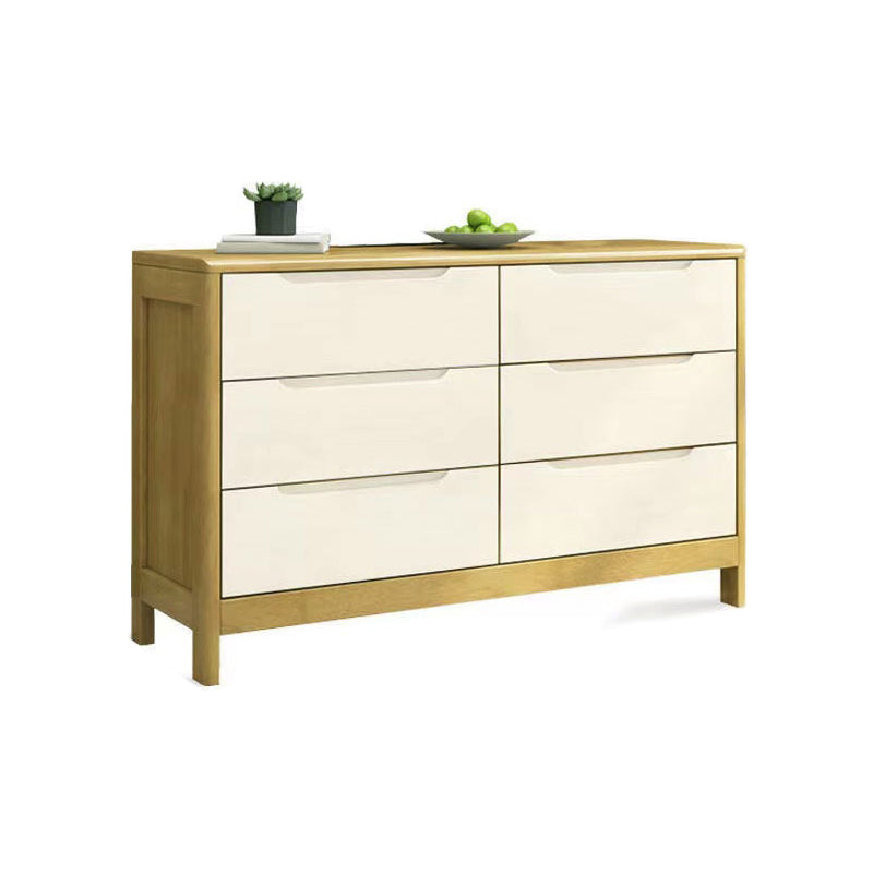 Contemporary Solid Wood Storage Chest Matte Finish Bedroom Dresser