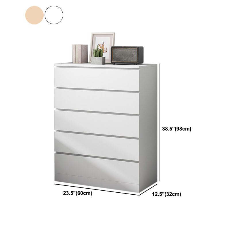 Contemporary Matte Finish Dresser Bedroom Wood Storage Chest