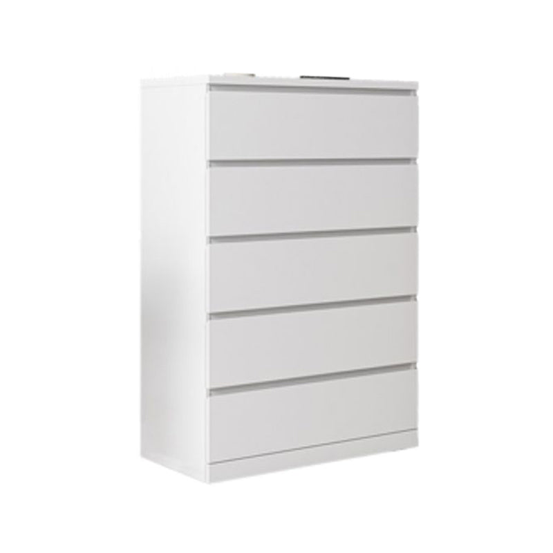 Contemporary Chest Wood Vertical Chest with Drawers for Home/Office