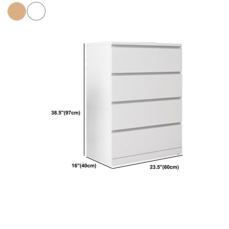 Contemporary Chest Wood Vertical Chest with Drawers for Home/Office