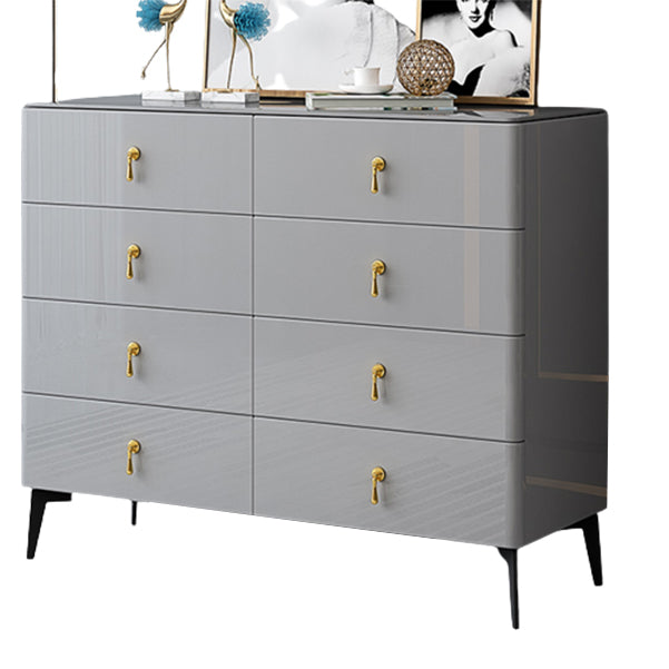 Contemporary Vertical Chest Wood Chest with Drawers for Bedroom