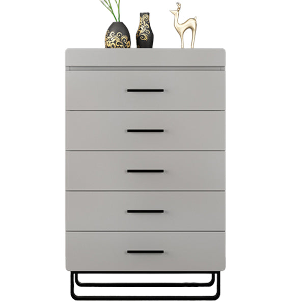 Contemporary Vertical Chest Wood Chest with Drawers for Bedroom