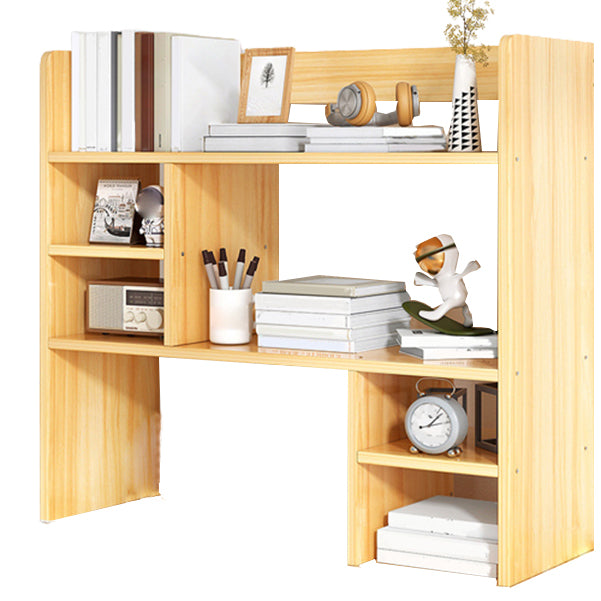 Modern Standard Wooden Bookcase Open Back Bookshelf for Living Room