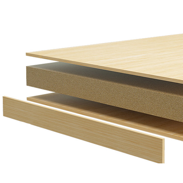 Modern Standard Wooden Bookcase Open Back Bookshelf for Living Room