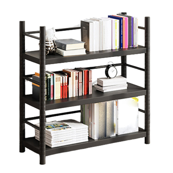 Contemporary Black Shelf Bookcase Open Bookshelf with Shelves Included