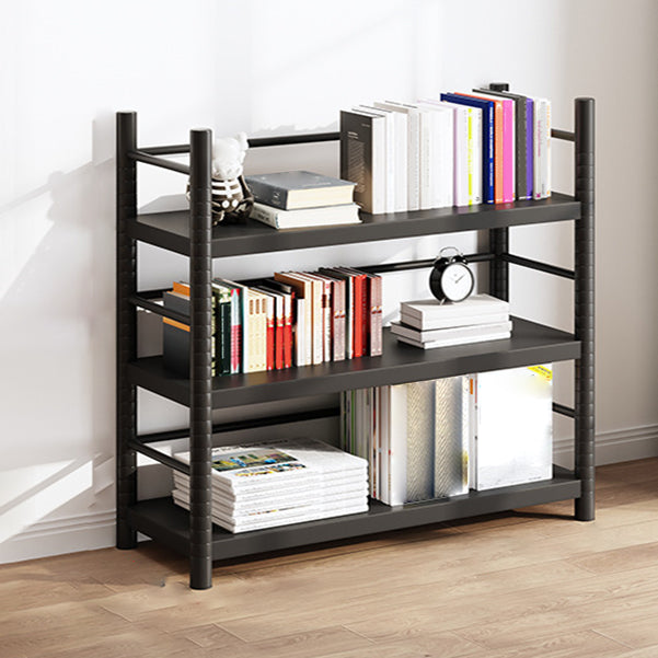 Contemporary Black Shelf Bookcase Open Bookshelf with Shelves Included