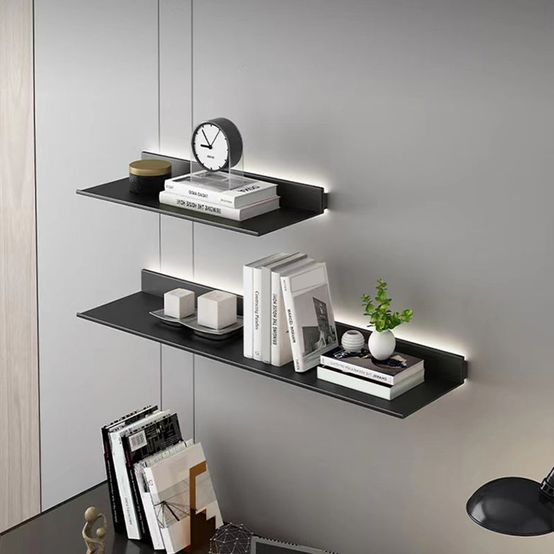 1 Shelf Metal Bookshelf Modern Floating Wall Mounted Bookcase